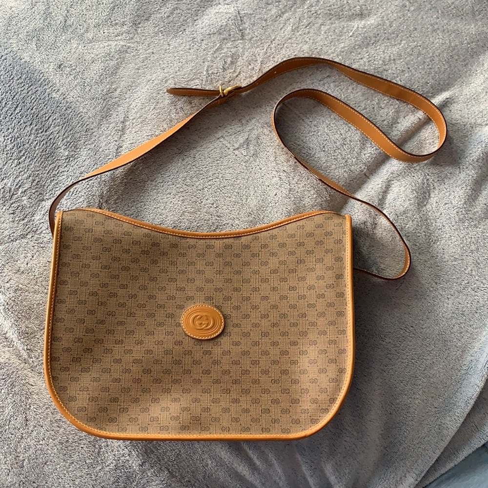 Gucci Monogram Crescent Crossbody